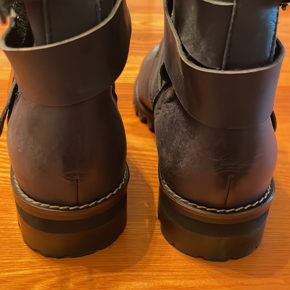 Kyu by Liqulip Russell Horton custom Italian black leather boots sz 36 5.5 6 - Picture 6 of 10